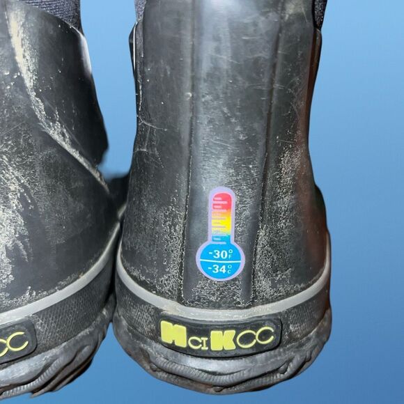 Toddler MCIKCC Black Rubber Rain Snow Classic Pull On Wellies Boot Size 11 - Picture 4 of 7